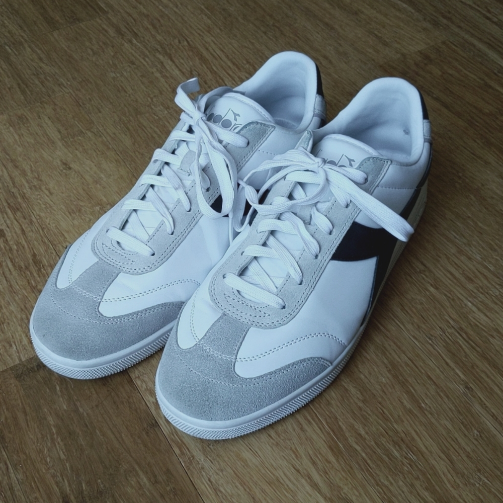 Diadora Kick P, white/black, size 11.5